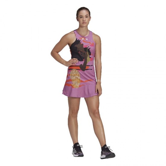 Adidas New York Purple Black Dress