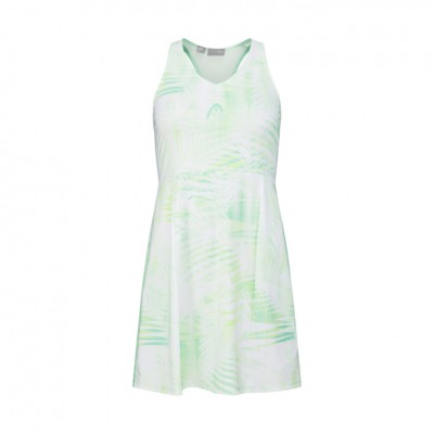 Head Spirit Dress Verde Stampa Pastello