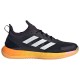 Scarpe Adidas Adizero Ubersonic 4.1 Nero Argento Arancione - TERRA BATTUTA Donna