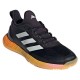 Scarpe Adidas Adizero Ubersonic 4.1 Nero Argento Arancione - TERRA BATTUTA Donna