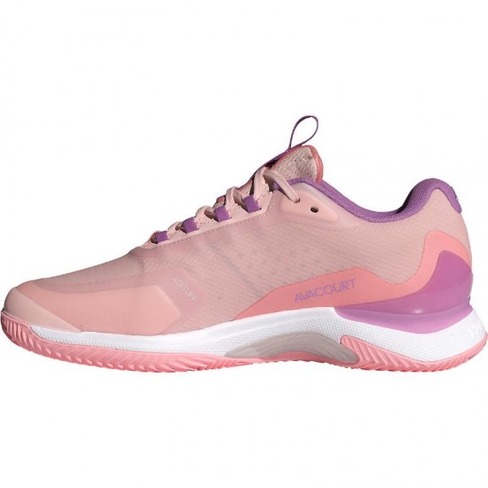 Adidas Avacourt 2.0 Scarpe da ginnastica da donna rosa terra battuta bianco viola