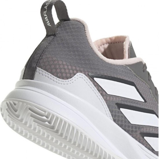 Adidas AvaFlash Clay Grigio Bianco Rosa Sneakers Donna