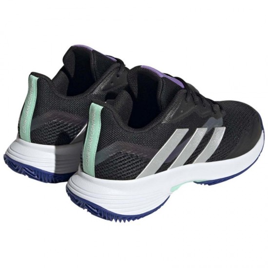 Adidas CourtJam Control Sneakers Donna Nucleo Argento Nero