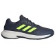 Scarpe Adidas GameCourt 2.0 Blu Scuro Lime Bianca