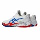 Asics Court FF 3 Scarpe da ginnastica Novak bianco blu terra battuta Asics