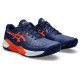 Scarpe Asics Gel Challenger 14 Blu Navy Arancione Terra Battuta