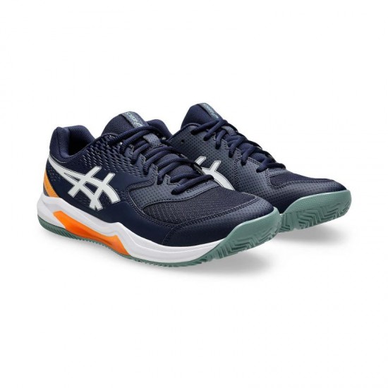 Asics Gel Dedicate 8 Padel Midnight Blue White Sneakers