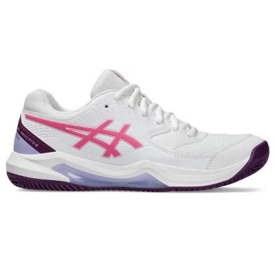 Asics Gel Dedicate 8 Padel White Dragon Fruit Scarpe da ginnastica da donna