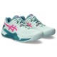 Scarpe Asics Gel Resolution 9 Padel Mint Rosa Fluo Donna