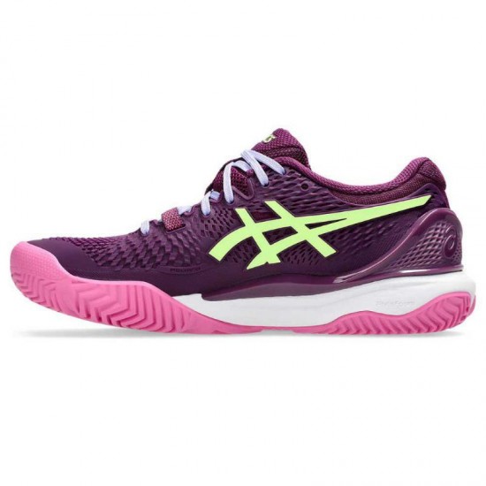 Scarpe Asics Gel Resolution 9 Padel Intense Lime Donna