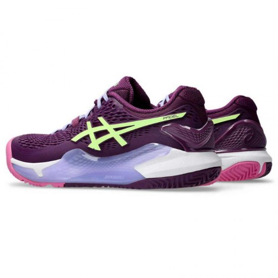 Scarpe Asics Gel Resolution 9 Padel Intense Lime Donna