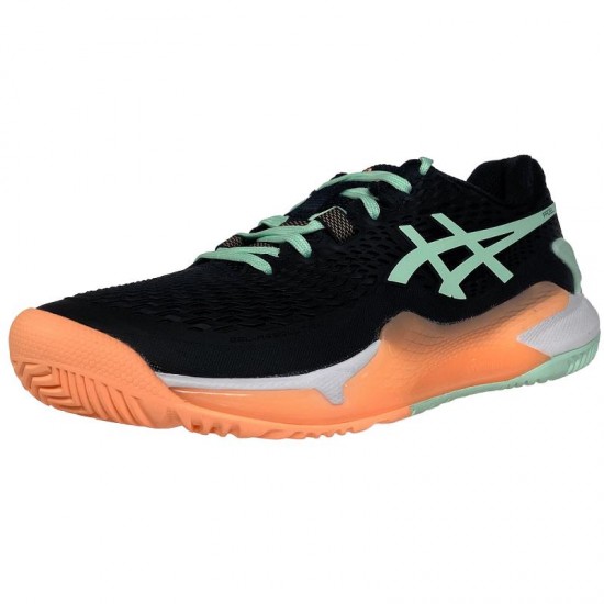 Scarpe Asics Gel Resolution 9 Padel Nero Menta Donna