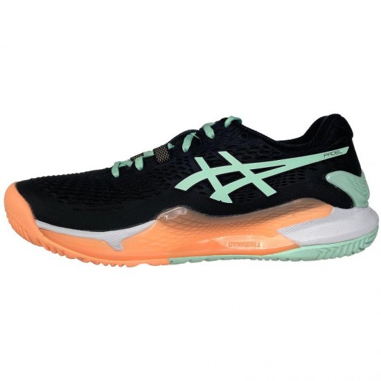 Scarpe Asics Gel Resolution 9 Padel Nero Menta Donna