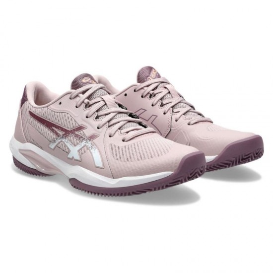 Asics Solution Swift FF 2 Scarpe da ginnastica da donna rosa bianco terra battuta