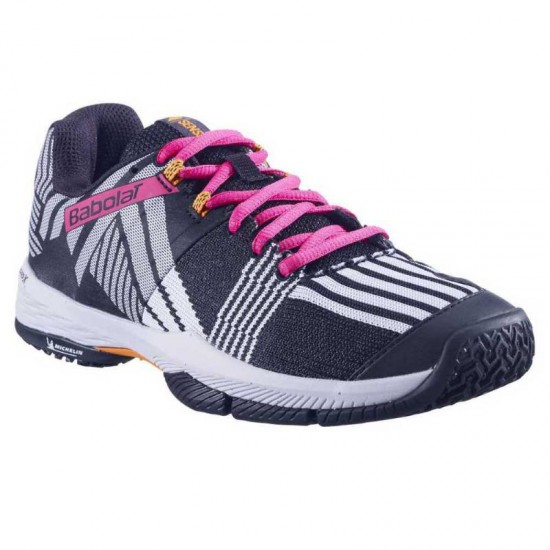 Sneakers Babolat Sensa Bianco Nero Fucsia