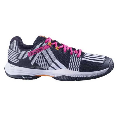 Tenis Babolat Sensa Branco Preto Fucsia