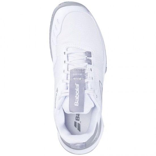 Scarpe Babolat SFX EVO Bianco Grigio Donna - TERRA BATTUTA