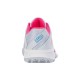 Zapatillas Kswiss Express Light 3 HB Padel Gris Blanco Rosa Neon Mujer