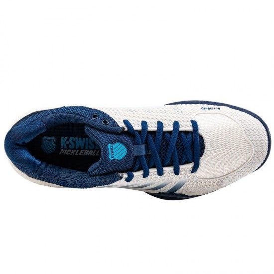 Zapatillas Kswiss Express Light Pickleball Blanco Azul Oscuro Cian