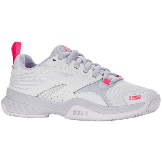 Scarpe Kswiss Speedex Padel Bianco Rosa Neon Donna