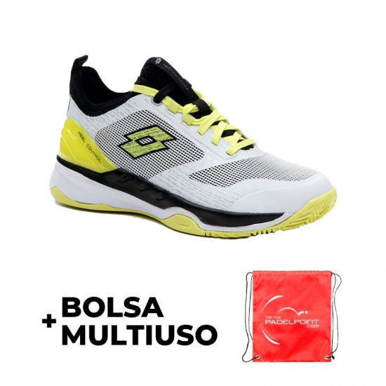 Tenis Lotto Mirage 200 Mulheres Negras Brancas Amarelas Neon