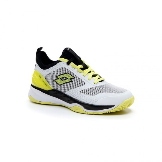 Sneakers Lotto Mirage 200 Bianco Giallo Neon Nero Donna