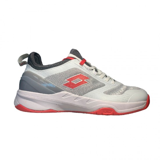 Sneakers Lotto Mirage 200 Bianco Rosso Papavero Grigio