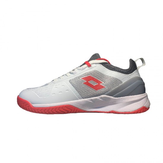 Sneakers Lotto Mirage 200 Bianco Rosso Papavero Grigio