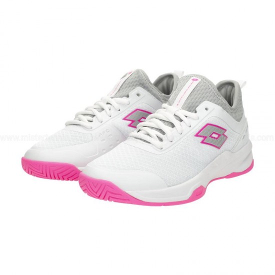 Scarpe Lotto Mirage 500 II Bianco Metallo Fucsia Donna