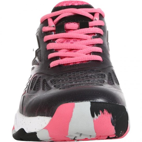 Sneakers Lotto Superrapida 200 IV Nero Fucsia Donna