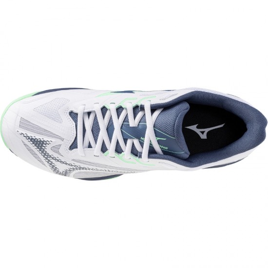 Mizuno Wave Exceed Light 2 Clay Branco Verde Azul Tenis