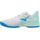 Mizuno Wave Exceed Tour 6 Clay Branco Azul Tenis Feminino