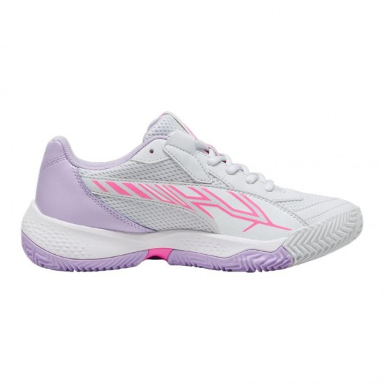 Puma Nova Court Prata Branco Violeta Sapatilhas Feminino