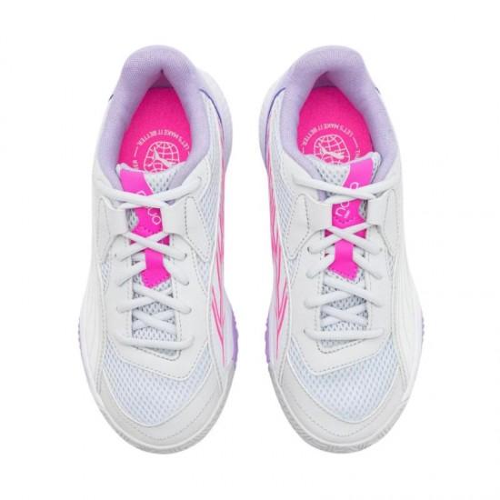 Puma Nova Court Prata Branco Violeta Sapatilhas Feminino