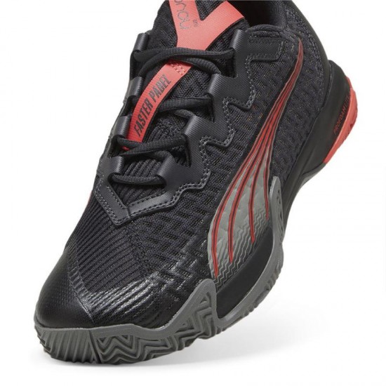 Puma Nova Elite Grigio Scuro Nero Rosso Sneakers