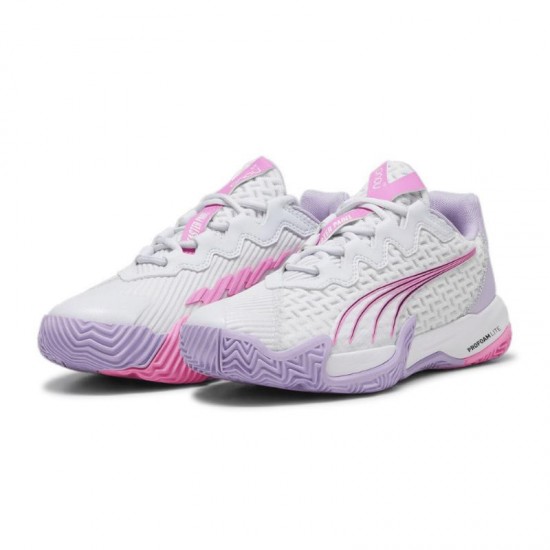 Scarpe Puma Nova Elite Argento Bianco Viola Donna