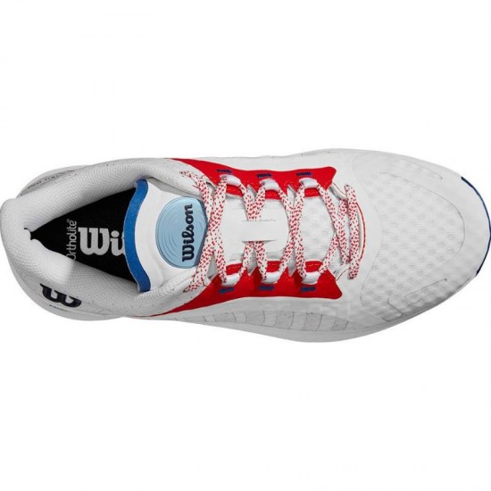 Wilson Hurakn Pro Branco Vermelho Azul Sapatilhas Mulher