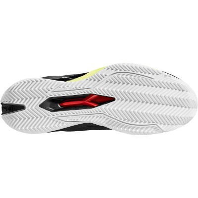 Scarpe Wilson Rush Pro 4.0 Terra Battuta Nero Bianco Giallo