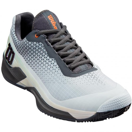 Scarpe Wilson Rush Pro 4.0 Shift Terra Battuta Avorio Blu Arancione