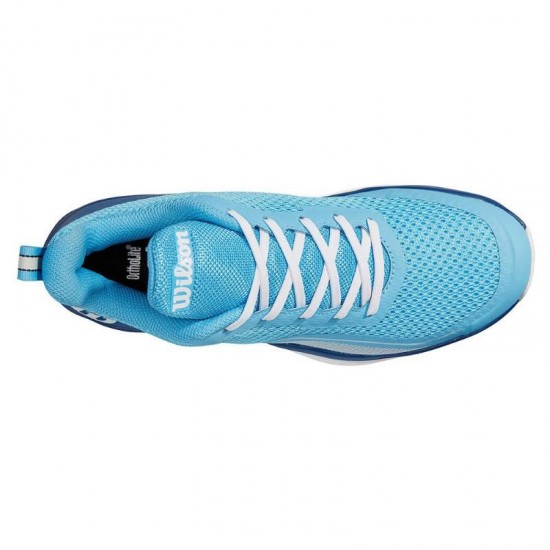 Scarpe Wilson Rush Pro Lite Royal Blue Sky Bianco Donna